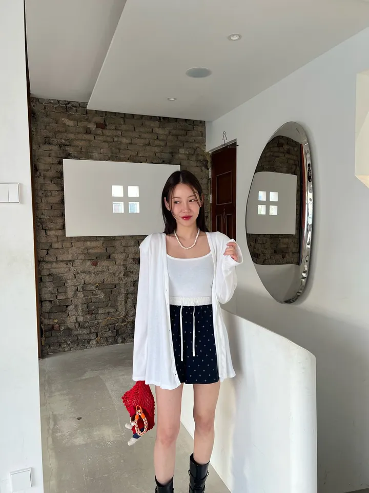 [여리핏/찰랑찰랑/스판좋음] 셀리 가디건 나시 set 상세 이미지 12