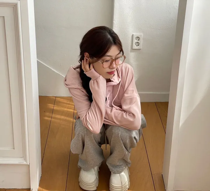 [기모버전추가!]6color 레븐 투지퍼 자수 배색 루즈핏 투웨이 크롭 후드 집업 상세 이미지 25