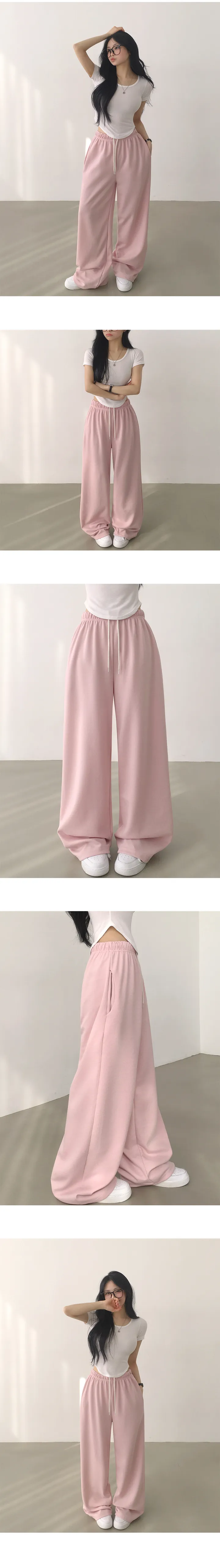 [휘뚜루~/편해요] 일상속에서 계속 찾게되는, 데일리 밴딩 일자 와이드 트레이닝팬츠 (9color) 상세 이미지 5