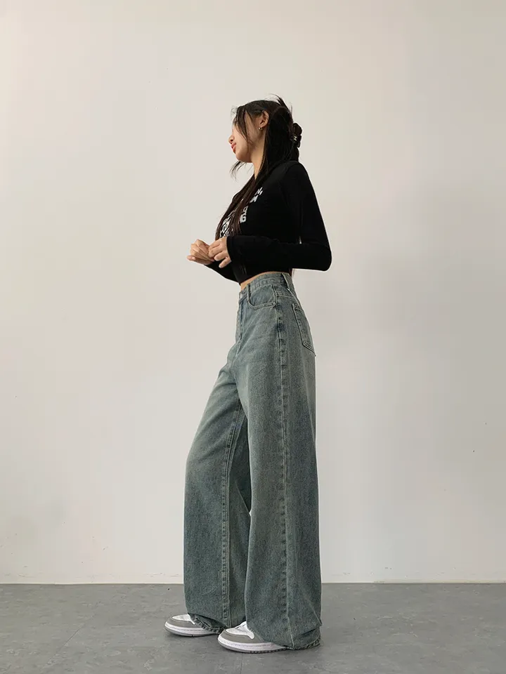 (숏,기본,롱/~XL)[사계절 인생데님,후기극찬🖤6color*사계절,스탠다드핏! 워싱 하이웨스트 데일리데님팬츠] 로키워싱스탠다드데님 상세 이미지 14