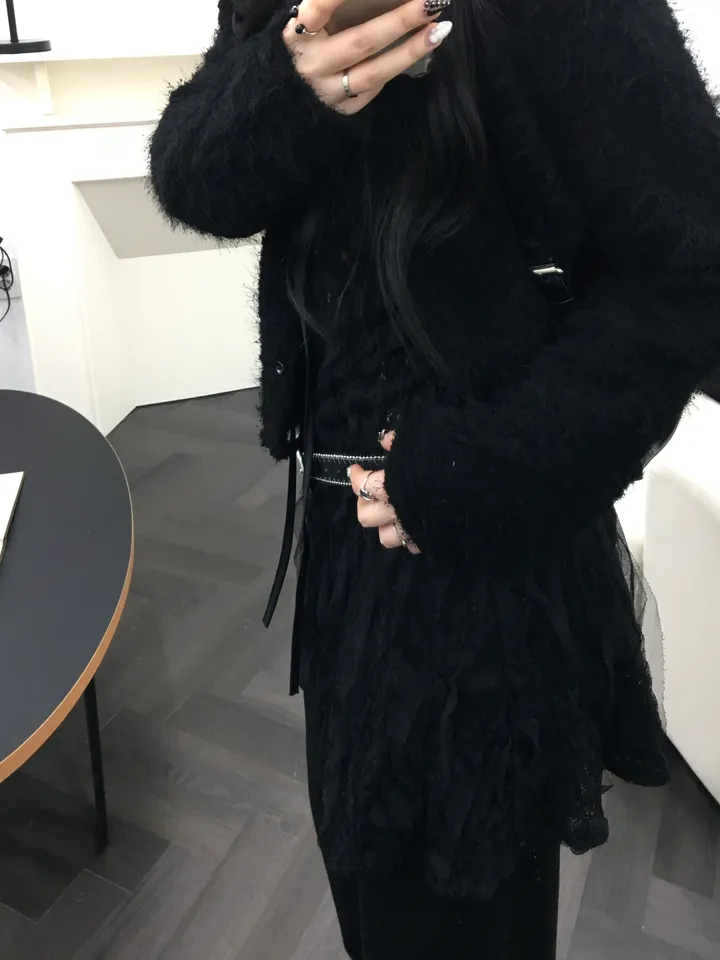 [최저가 할인중%🌼]스노우 퍼 가디건 3color 상세 이미지 53