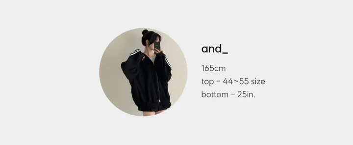 [-120/간절기필수소장💛] 골지 투웨이 오버핏 트랙 라인 후드집업 3c 상세 이미지 29