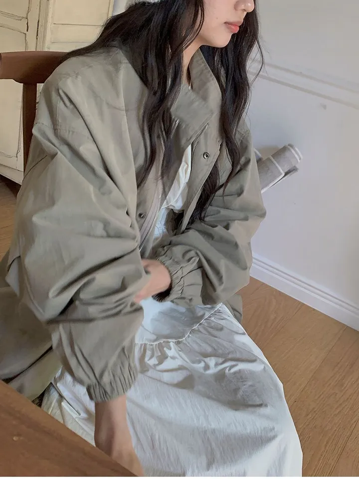 비스킷 피치 오버핏 야상 자켓 상세 이미지 11