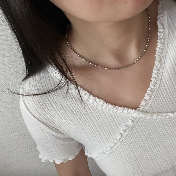 써지컬 스틸 3미리 군번 목걸이 상세 이미지 6