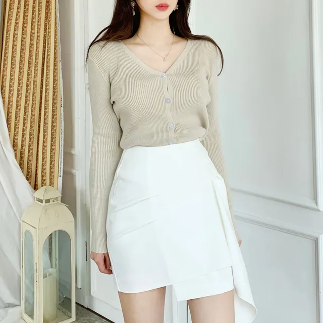 [묶음할인] 소프트 촉감 브이넥 글램핏 골지 가디건 ﻿아이보리 베이지 블랙 연두 소라 핑크 연보라 와인 카키 겨자 에메랄드 개강룩 새내기룩 봄 벚꽃룩 꽃놀이룩 개강여신 상세 이미지 59