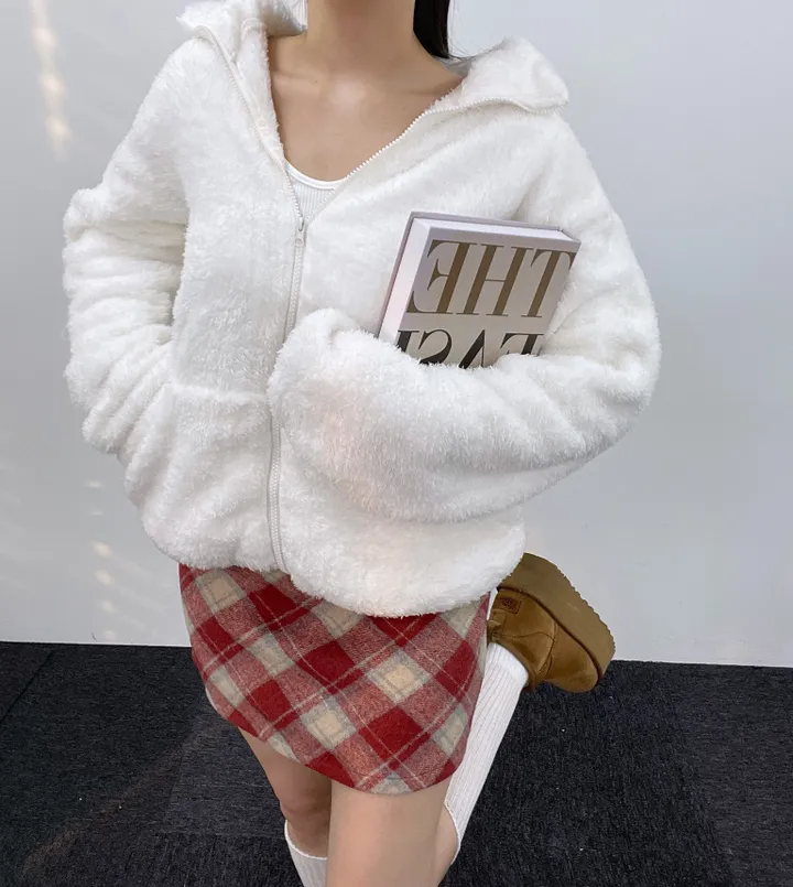 *부들양털후리스 3 SIZE * 후리스 가을 겨울 양털 오버핏 플리스 뽀글이 극세사 홈웨어 아우터 커플템 상세 이미지 13