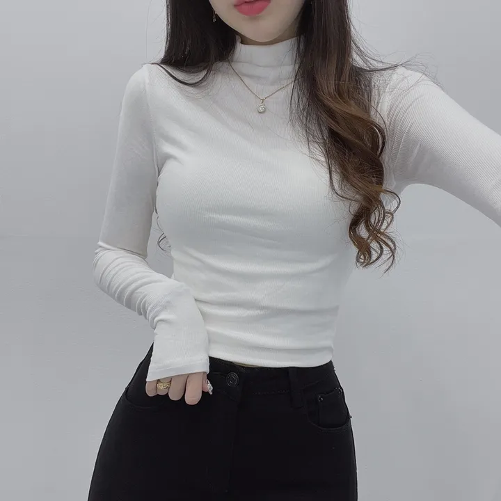 *여신미폭발*[고급글램핏/모델강추!]청담 며느리 반목 폴라 긴팔 티셔츠 상세 이미지 25