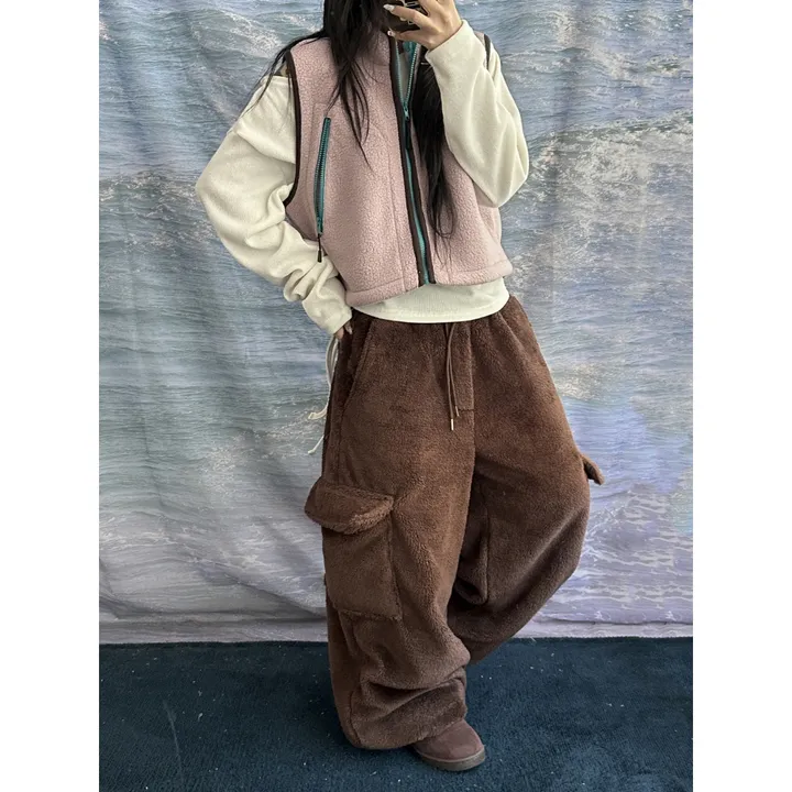 [OOTJ MADE]키치 더 힙 믹스 컬러 포인트 플리스 후리스 하이넥 집업 베스트(4color) 상세 이미지 26