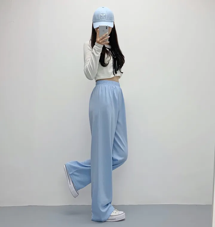 당일🚀[숏&롱/편한바지!] 드림 컬러 밴딩 롱 와이드팬츠 트레이닝팬츠 댄스복 여름팬츠 사계절팬츠 키작녀 키큰녀 (7Col) 상세 이미지 42