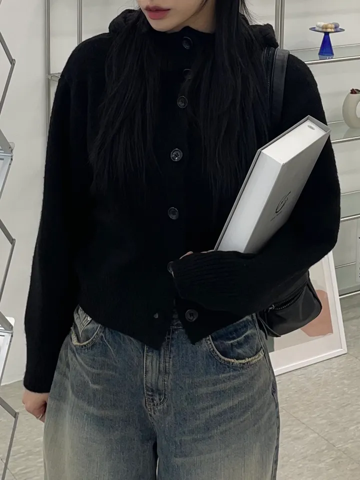 🏆누적3천장🏆[MD PICK!/주문폭주🔥] 데일리 버튼 후드 니트 가디건 상세 이미지 53