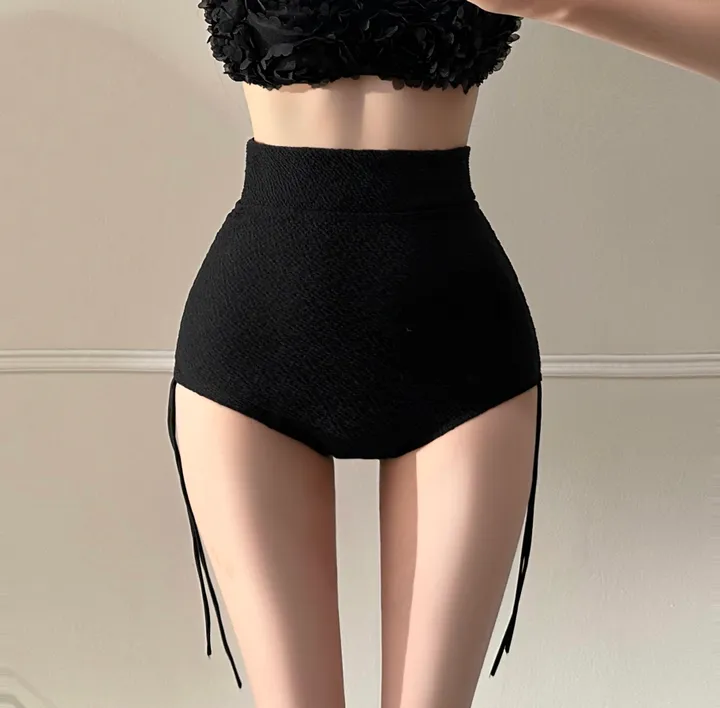 [최저가!!/리얼핏보장/셔츠set] 셔링 뱃살커버 하이웨스트 리본 커버업 웨딩 꽃 크롭 나시 탑 시스루 롱 셔츠 가디건 세트 3pcs 휴양지룩 비키니 모노키니 수영복 해외여행 상세 이미지 12