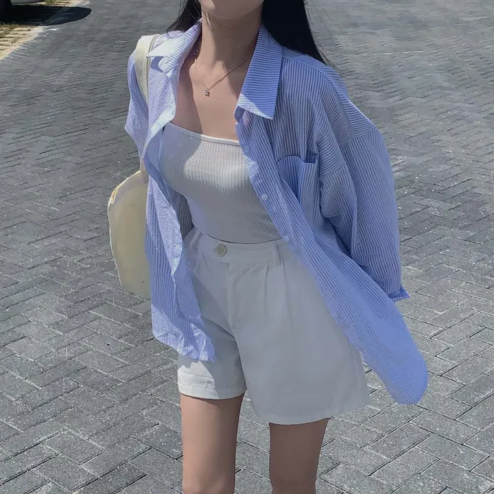[화이트 비침X/🤍1천장돌파]츄리닝보다 편한, 비죠 원버튼 코튼 숏팬츠 상세 이미지 12