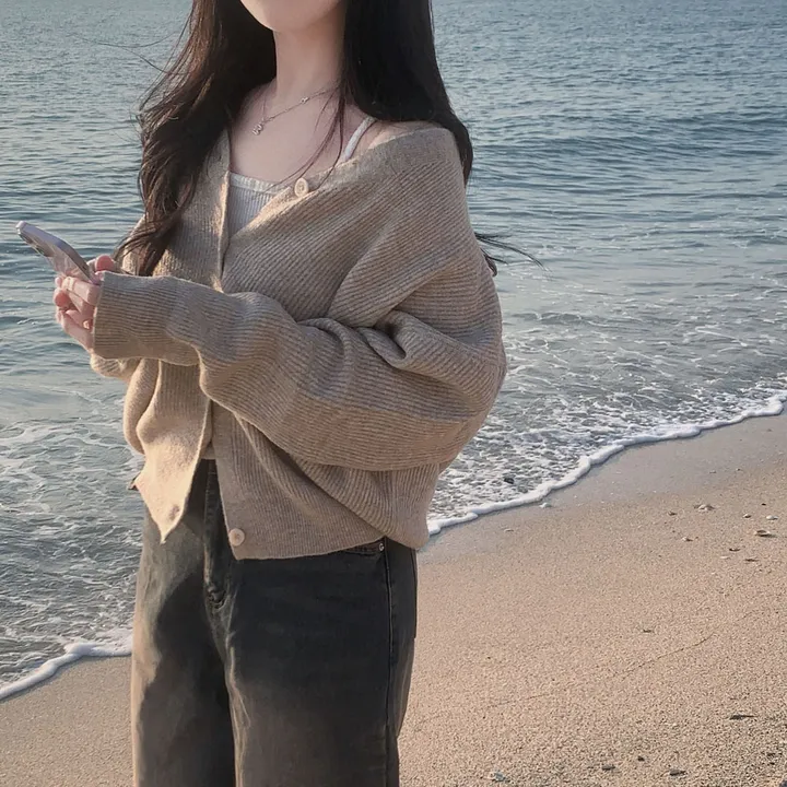 [인생가디건🤍]극여리 루즈핏 울 브이넥 니트 가디건 - 8color 상세 이미지 29