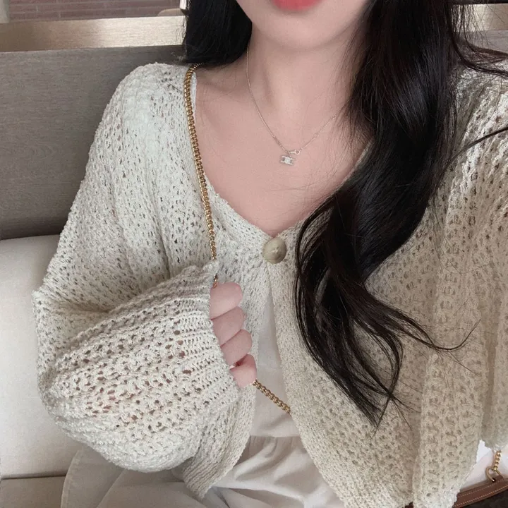 [아방🤍/new신상!]누가봐도 아방핏, 왕크롭 썸머 린넨 부클 원버튼 루즈핏 가디건 상세 이미지 11