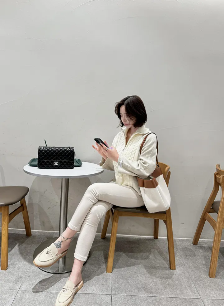 니트 믹스 코트 (2color) 상세 이미지 3