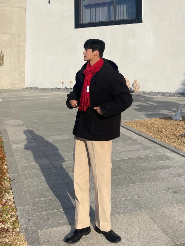 무드 울 후드 숏 코트 3 Color 상세 이미지 32