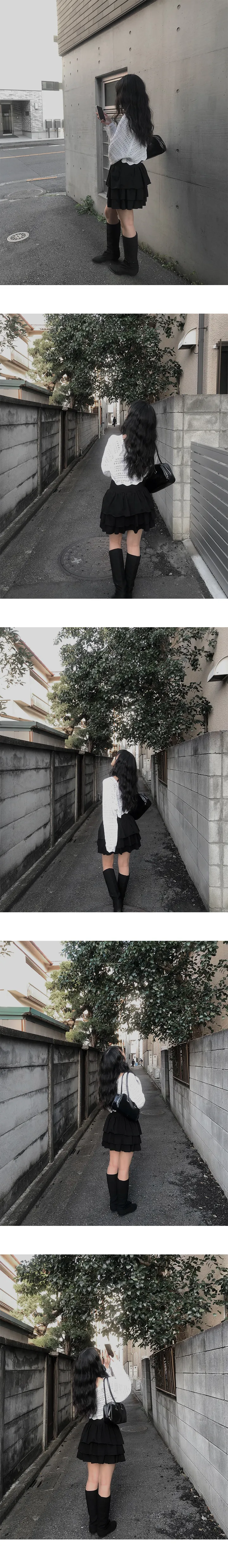 [특가세일🖤][데일리템]플런 리본 펀칭 볼레로 (2color) 상세 이미지 8