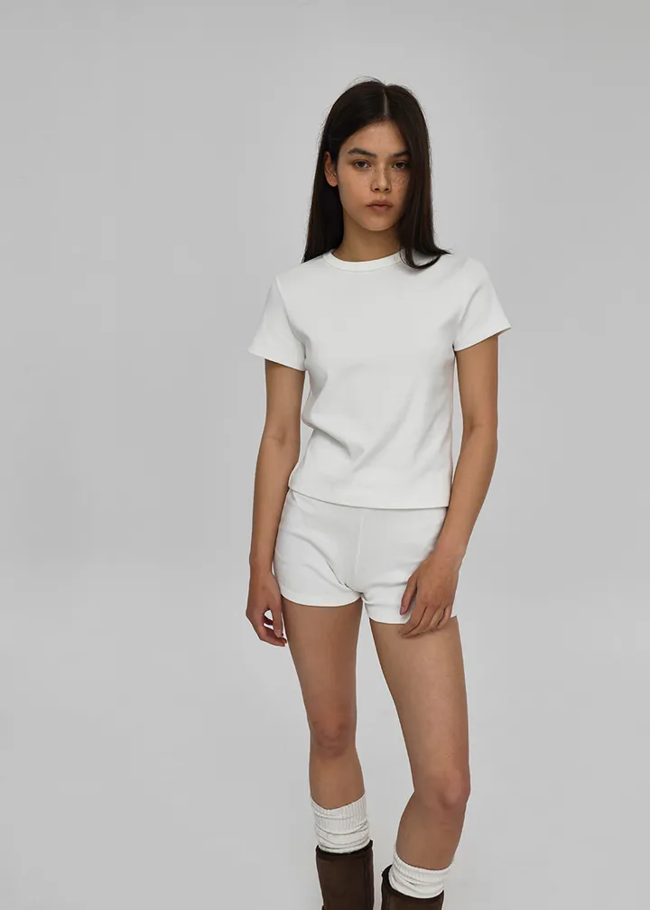[1만장판매] [B-BASIC] 스탠다드 라운드 반팔티 (2SIZE) [데일리 기본티 무지 기본 상의 반소매 자체제작] 상세 이미지 13