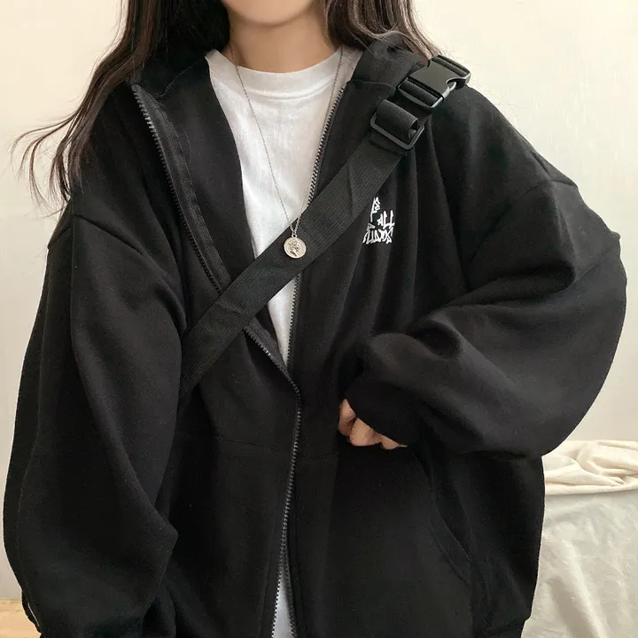 봄신상![넉넉/오버핏] 그래픽 뒷프린팅 레터링 오버 후드집업 4color 상세 이미지 24
