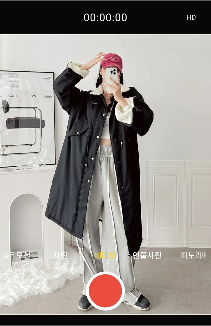 오버핏 무지 덤블 뽀글이 하이넥 점퍼 양털 롱 사파리 야상 상세 이미지 9