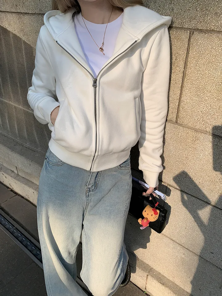 오늘 드림🖤크롭 슬림 후드집업 상세 이미지 8