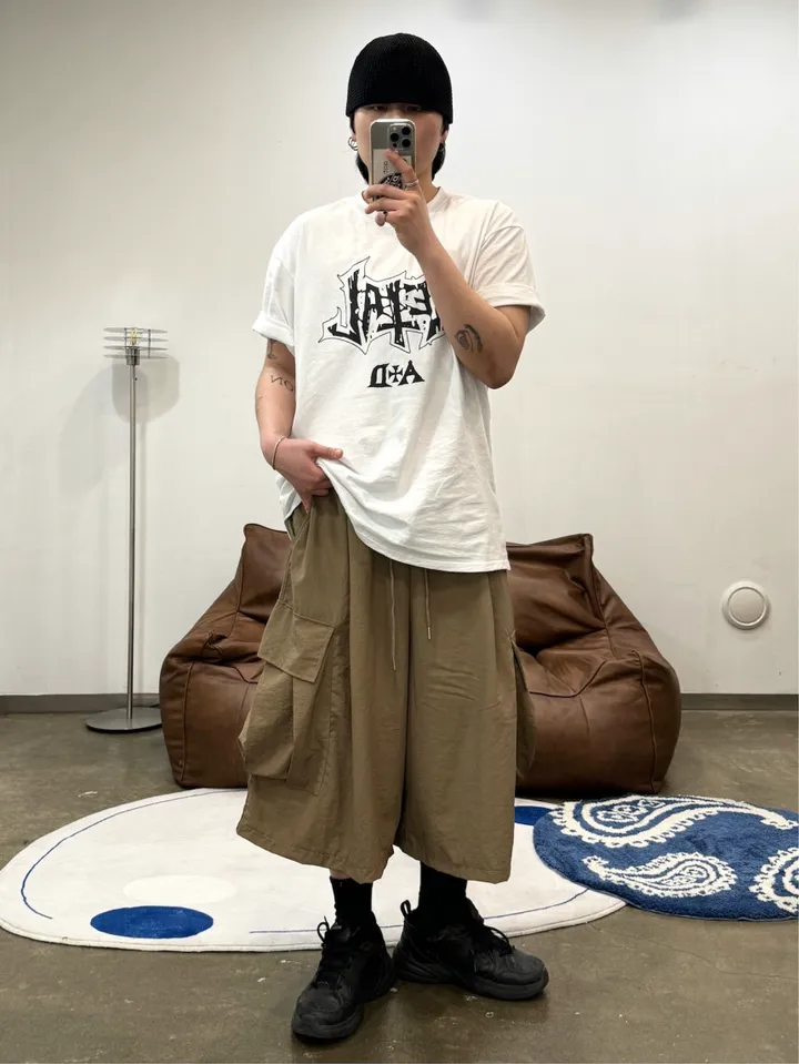 (누적 1000장)(4COLOR) 빅포켓 나일론 8부 카고팬츠 (카고반바지, 여름반바지, 8부팬츠, 와이드반바지, 카고하프팬츠, 나일론팬츠) 상세 이미지 42