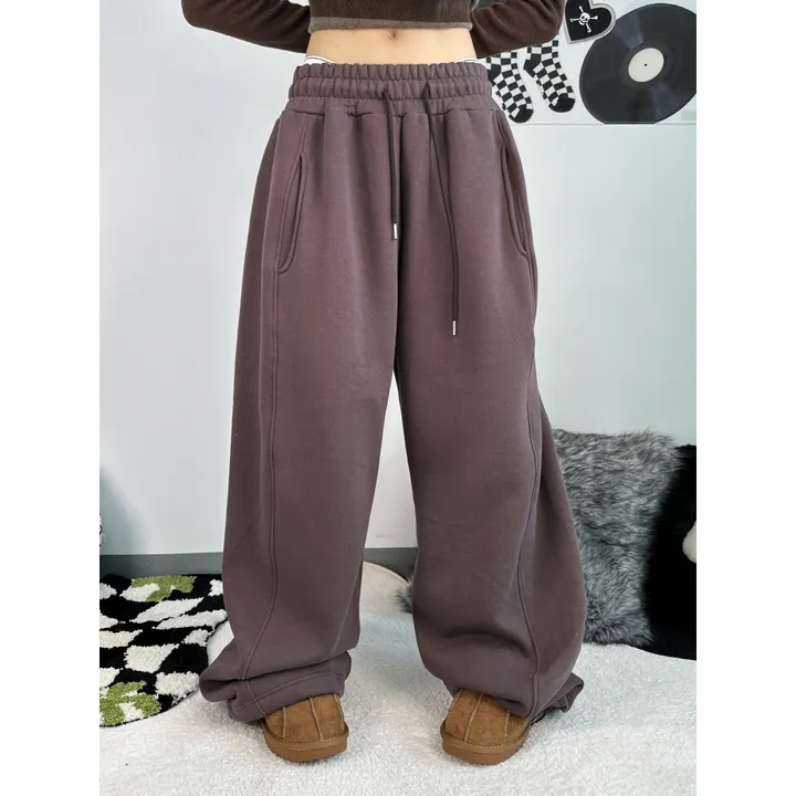 ❤️‍🔥누적판매8,000 돌파 기념❤️‍🔥[UNISEX/기모 ver.🤧/소장추천!]럽 올 컬러 와이드 스트링 트레이닝 팬츠(5color) 상세 이미지 86