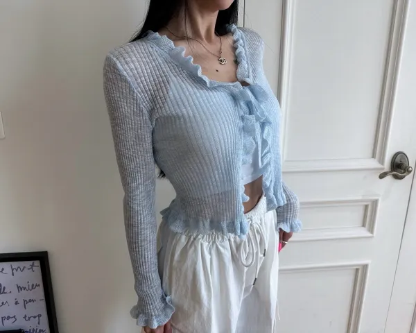 썸머 프릴 가디건 6COLOR 상세 이미지 32