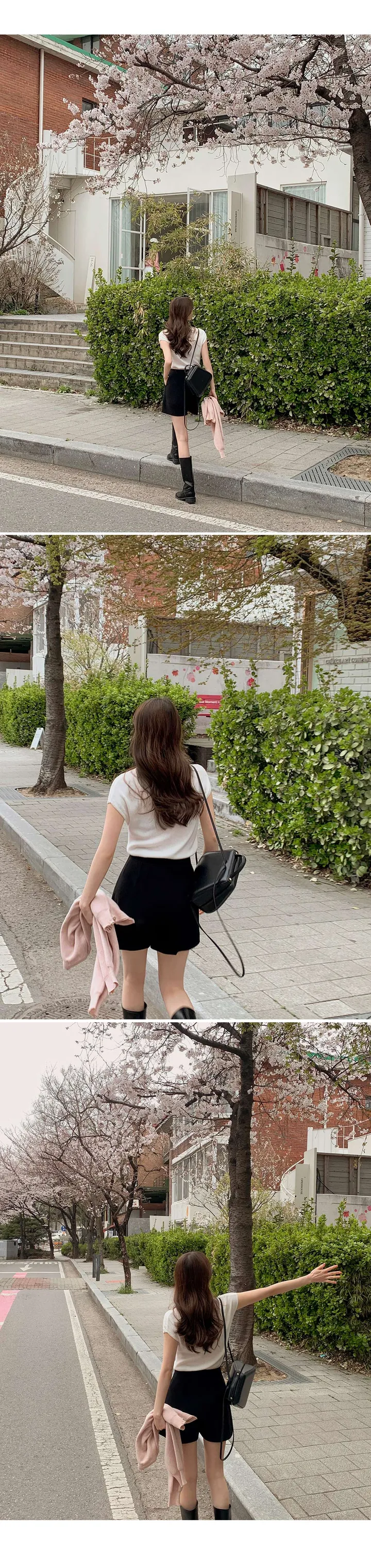 [여름🌿][1만장돌파/XS-XL/반품률ZERO🖤][자체제작] 라이프 쫀득 원핀턱 하프 슬랙스 상세 이미지 59