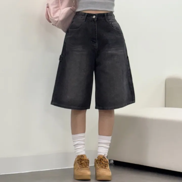 [카펜더버뮤다🐰/숏&롱/~2XL] 아일렛 카펜더 5부 7부 버뮤다 데님 숏팬츠 여름반바지 기장선택 남녀공용 하체커버 빅사이즈 (5Col) 상세 이미지 33