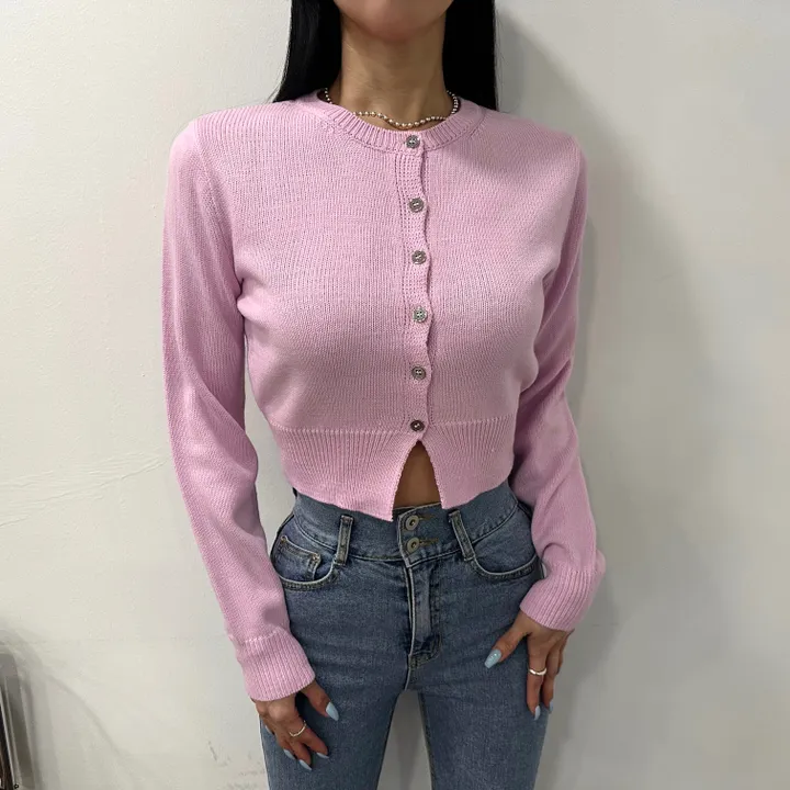 비비드 니트 가디건 6COLOR 상세 이미지 2