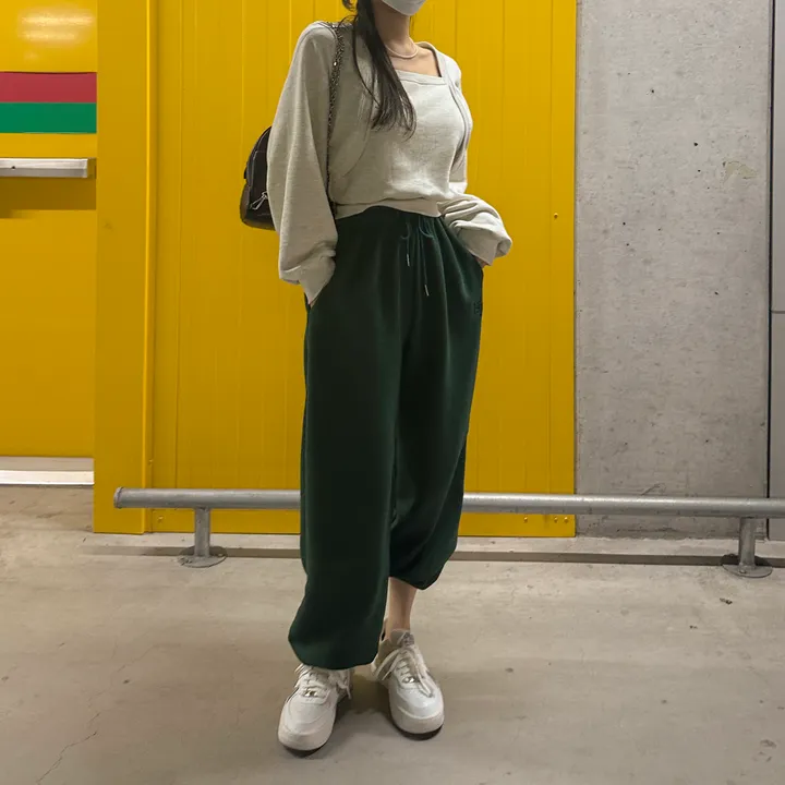 [8color/MADE] 하이퀄리티 웨하스 탄탄 와이드 조거팬츠 봄트레이닝 상세 이미지 134