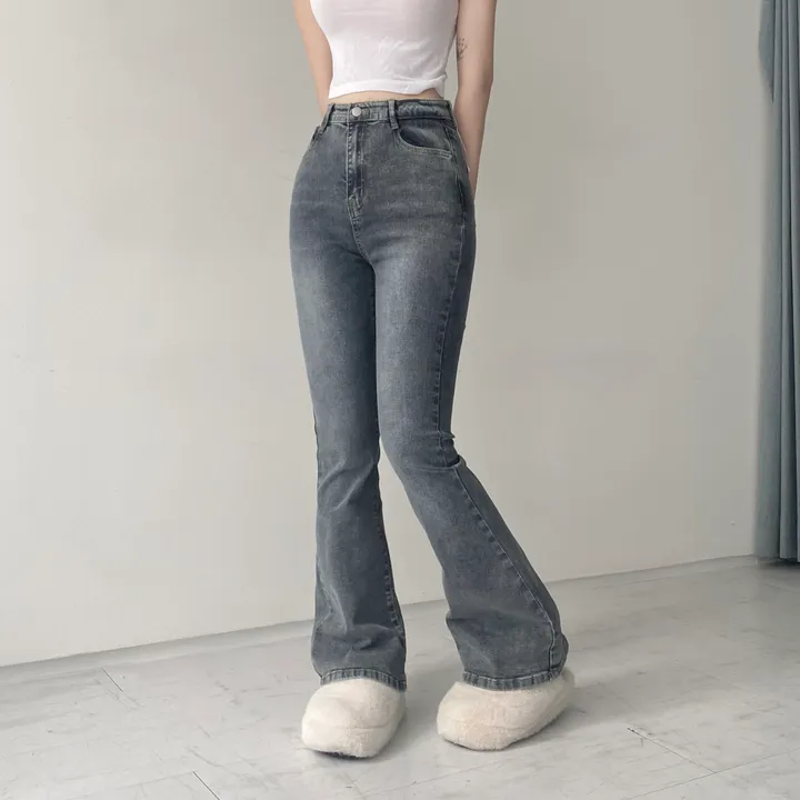 [인생팬츠/기장선택/~2XL] 빈티지 워싱 스판 하이웨스트 부츠컷 데님 롱 팬츠 - 6color 상세 이미지 27