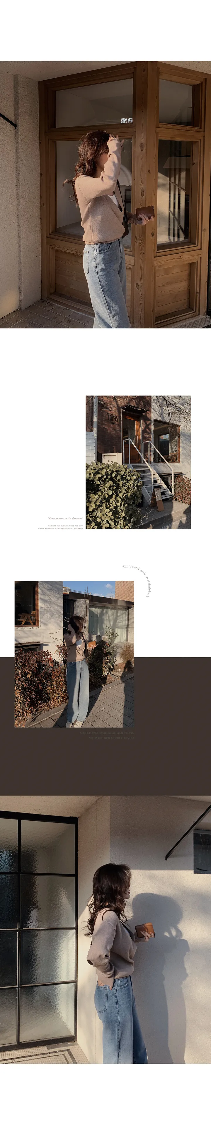 [후기인증핏👖] 투데이 와이드 중청데님팬츠 (+기본/롱ver) - 4 size (자체제작/슬로우앤드/와이드핏/스트레이트핏/데일리룩/워싱) 상세 이미지 34