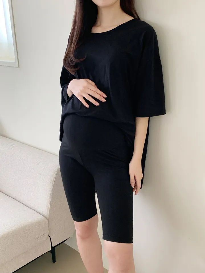 국내제작 5부 임산부레깅스 면 40수 상세 이미지 12
