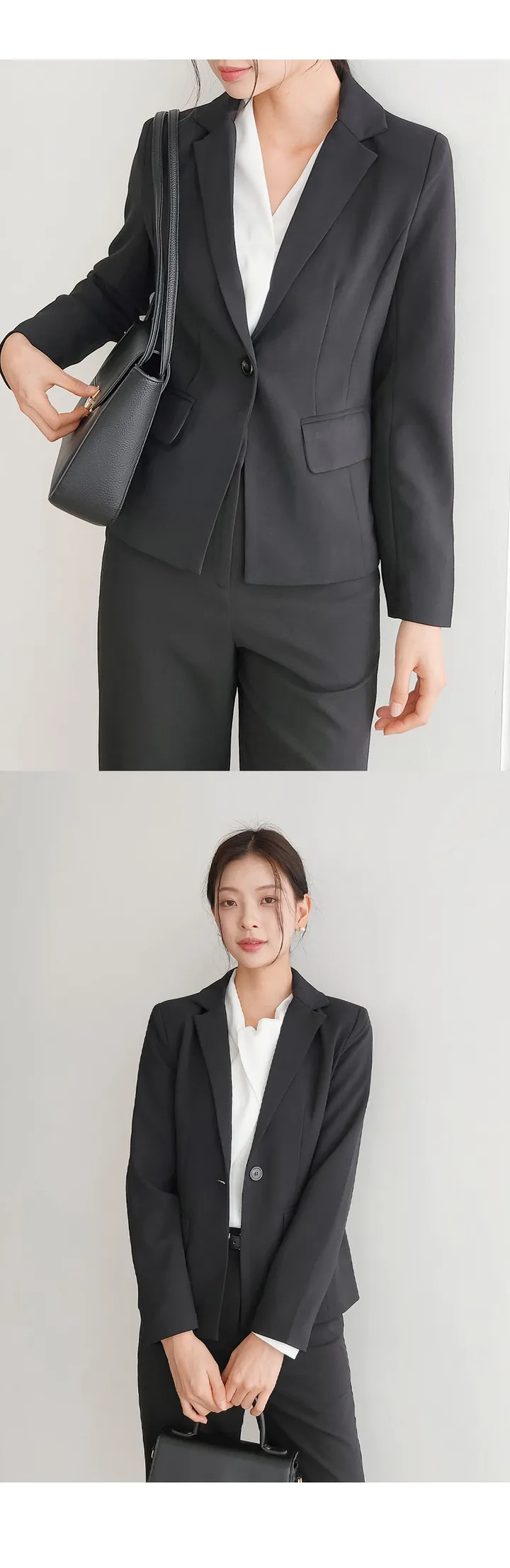 [2만장판매 가성비 바지정장세트] 44~100(XS~3XL) 면접복장 유니폼 발표의상 블랙 상세 이미지 29