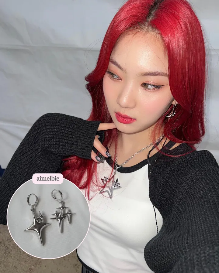 [에스파 카리나 착용/Y2K] Sparkle Sparkle 원터치 귀걸이 상세 이미지 15