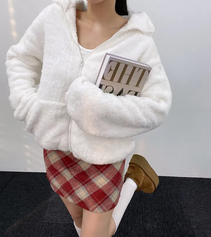 *부들양털후리스 3 SIZE * 후리스 가을 겨울 양털 오버핏 플리스 뽀글이 극세사 홈웨어 아우터 커플템 상세 이미지 12