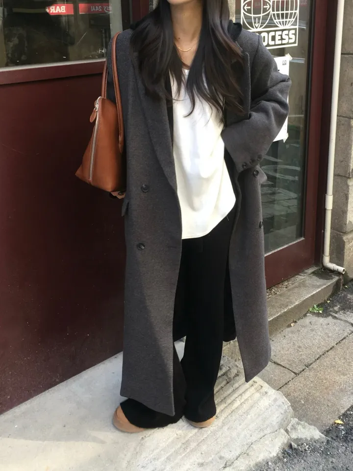 맥시 오버 롱코트 (2colors) 상세 이미지 7