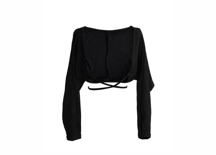 bolero strap waffle cardigan 상세 이미지 34