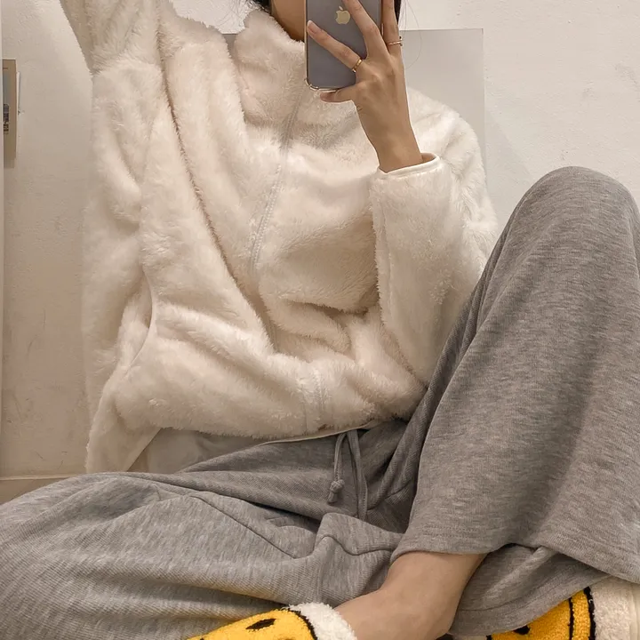(💥강추템!! 보들보들촉감~💥) 따뜻 플리스 후리스 커플 포근 털 겨울 집업 (L~XL) 상세 이미지 43