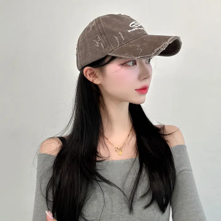 [🧢+팔찌+안경+캡가드증정❤/묶음할인✨] 캐피튜드 빈티지 리퍼 이파워 프리젠츠 볼캡 - 연예인핏 데일리 남녀공용 소두핏 레트로 소두핏 대두커버 연예인 아이돌 사계절 커플 모자 상세 이미지 83