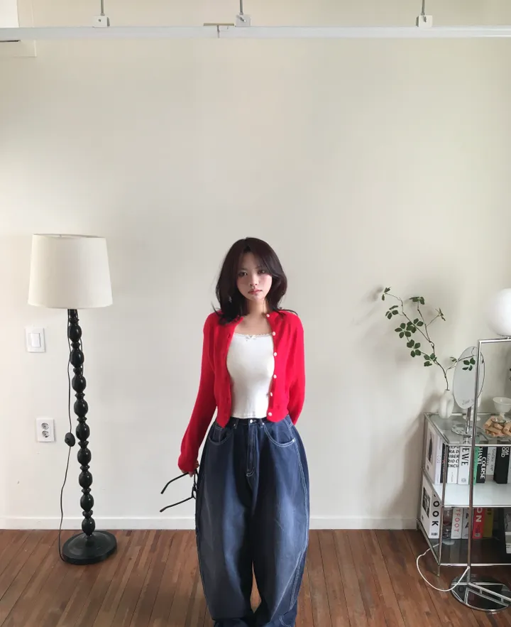 베스티 베이직 라운드 버튼 가디건 (8color) 상세 이미지 6