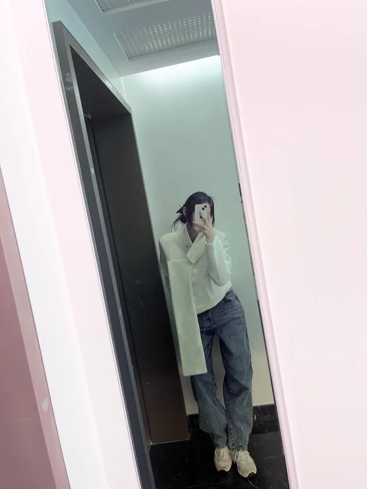 다미 프리미엄 머플러 세미 크롭 코트 (2colors) 상세 이미지 9