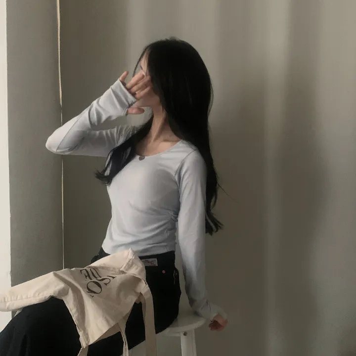 [간절기템!/여리핏🤍] 히피 셔링워머 크롭 긴팔, 이너티셔츠 - 4color 상세 이미지 32