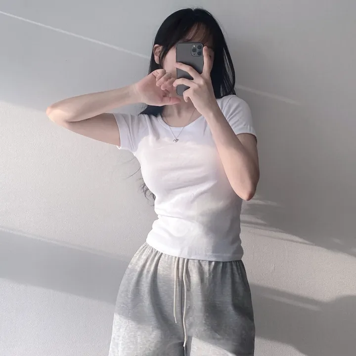 [11color/인생반팔] 코튼 데일리 부드러운 무지 라운드 반팔 기본 티셔츠 - 11color 상세 이미지 10