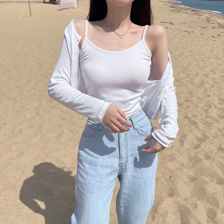 [자체제작/허리쏘옥/기본,롱ver] 후들후들 얇은 썸머 연청 와이드 데님 여름 청바지 롱팬츠 상세 이미지 78
