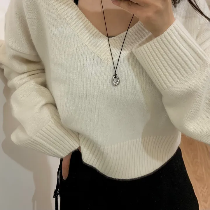 블랙 롱 자가드 끈 써지컬스틸 plump 코인 목걸이 상세 이미지 8