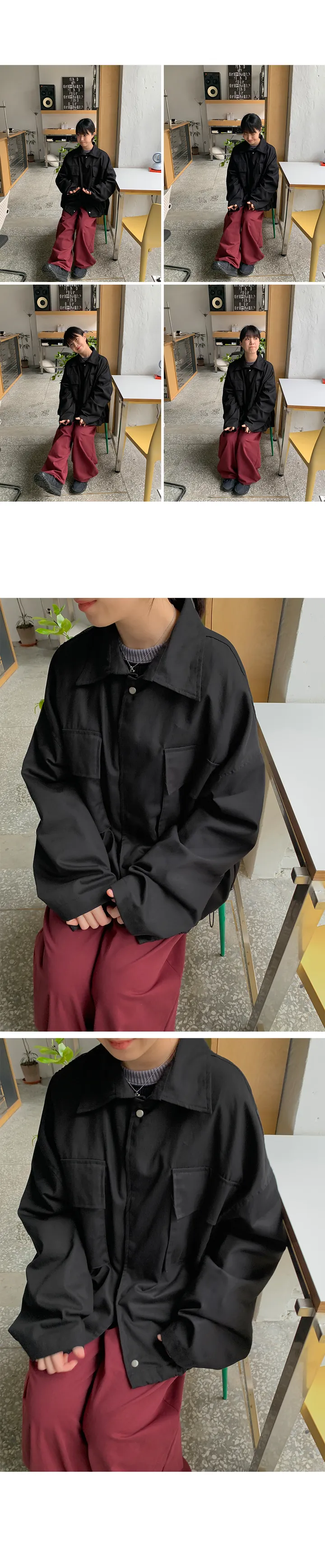 [unsiex] 킨호 포켓 카라 야상 자켓 (4color) 상세 이미지 8