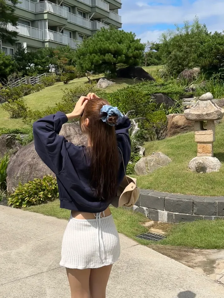 [러블리/컬러맛집] 캔디 트임 홀터넥 원피스 니트 모노키니 상세 이미지 9